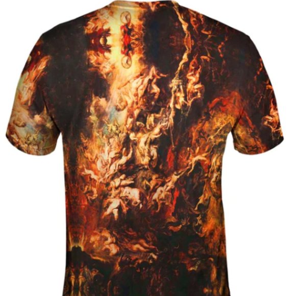 Peter Paul Rubens - "The Fall of the Damned" (1620) CLASSIC ART T-Shirt - Picture 2 of 4